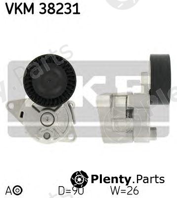  SKF part VKM38231 Tensioner Pulley, v-ribbed belt