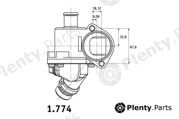  BEHR THERMOT-TRONIK part 1.774.01 (177401) Thermostat, coolant
