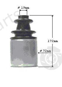  SPIDAN part 23111 Bellow Set, drive shaft