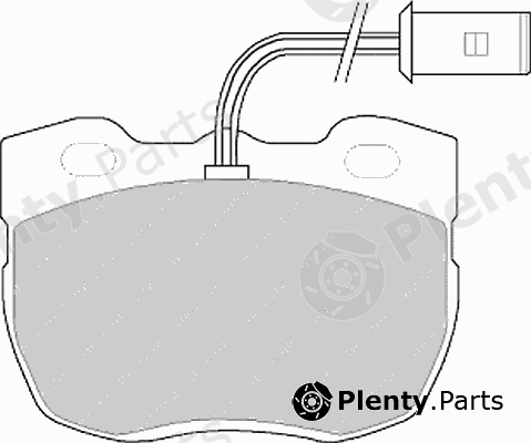  FERODO part FSL520 Brake Pad Set, disc brake