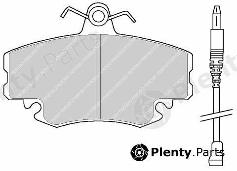  FERODO part FQT845 Brake Pad Set, disc brake
