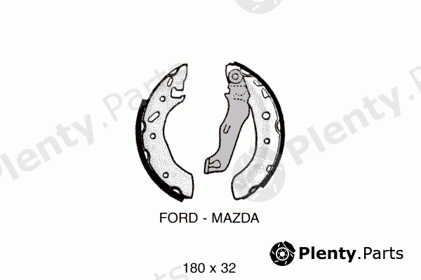 PEX part 6.194 (6194) Brake Shoe Set