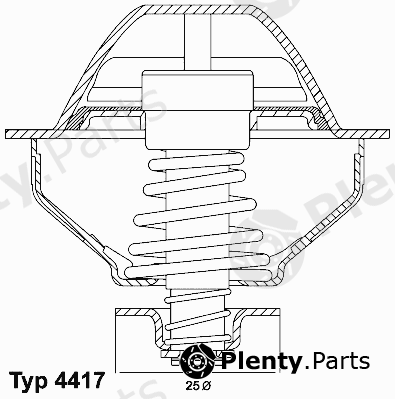  WAHLER part 4417.81D (441781D) Thermostat, coolant