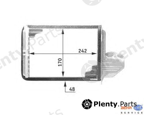  HELLA part 8FH351311-661 (8FH351311661) Heat Exchanger, interior heating