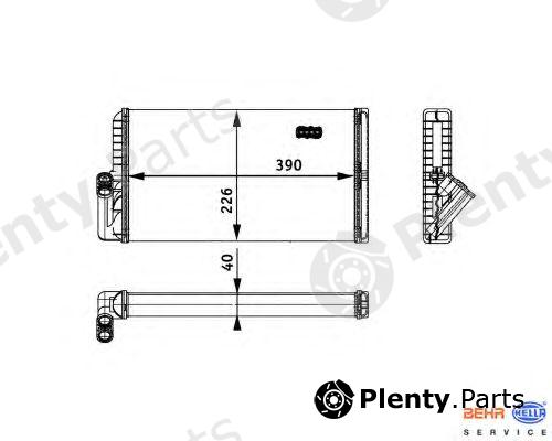  HELLA part 8FH351312-541 (8FH351312541) Heat Exchanger, interior heating