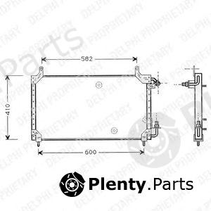  DELPHI part TSP0225413 Condenser, air conditioning