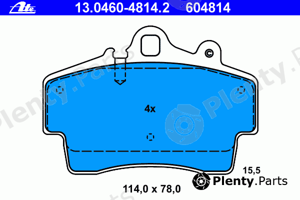  ATE part 13.0460-4814.2 (13046048142) Brake Pad Set, disc brake