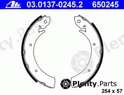  ATE part 03.0137-0245.2 (03013702452) Brake Shoe Set