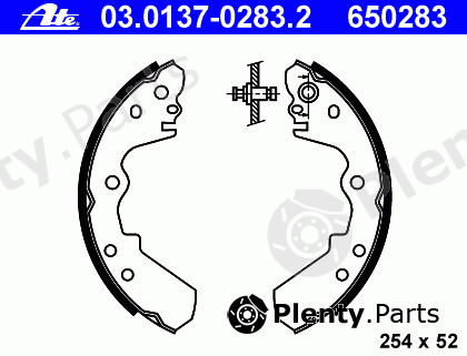  ATE part 03.0137-0283.2 (03013702832) Brake Shoe Set