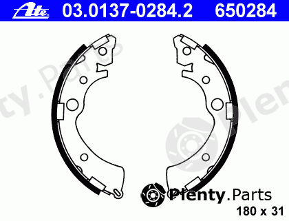  ATE part 03.0137-0284.2 (03013702842) Brake Shoe Set
