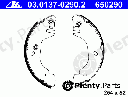  ATE part 03.0137-0290.2 (03013702902) Brake Shoe Set