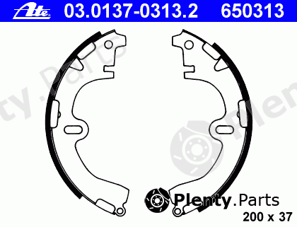  ATE part 03.0137-0313.2 (03013703132) Brake Shoe Set