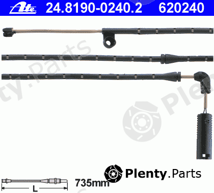  ATE part 24.8190-0240.2 (24819002402) Warning Contact, brake pad wear