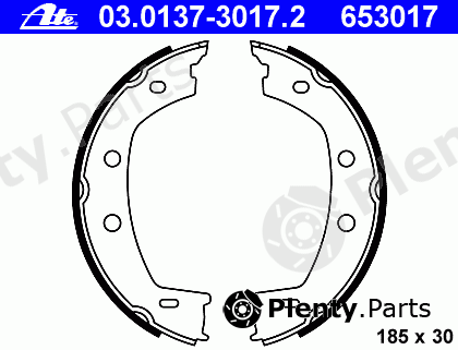  ATE part 03.0137-3017.2 (03013730172) Brake Shoe Set, parking brake
