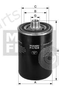  MANN-FILTER part WD962/19 (WD96219) Hydraulic Filter, automatic transmission