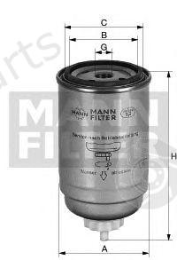  MANN-FILTER part WK842 Fuel filter