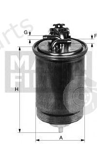  MANN-FILTER part WK1136 Fuel filter