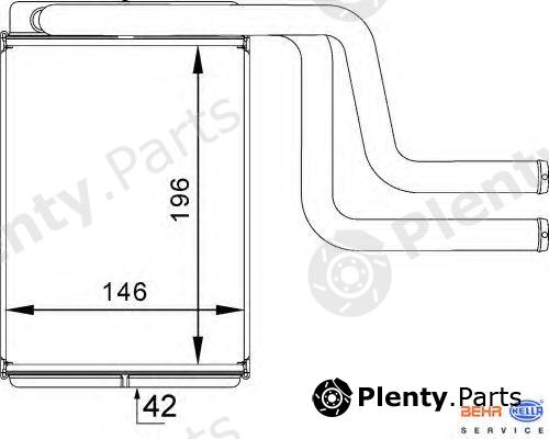  BEHR part 8FH351313-161 (8FH351313161) Heat Exchanger, interior heating