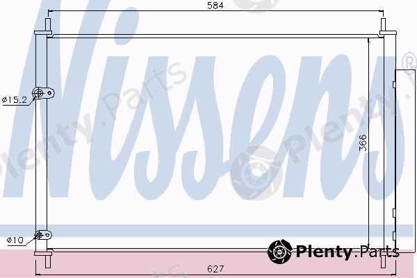  NISSENS part 940037 Condenser, air conditioning