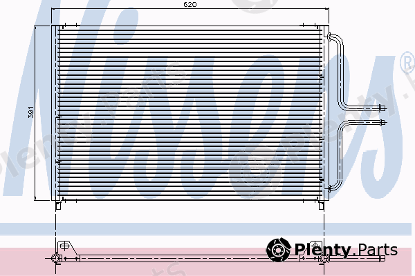  NISSENS part 94201 Condenser, air conditioning