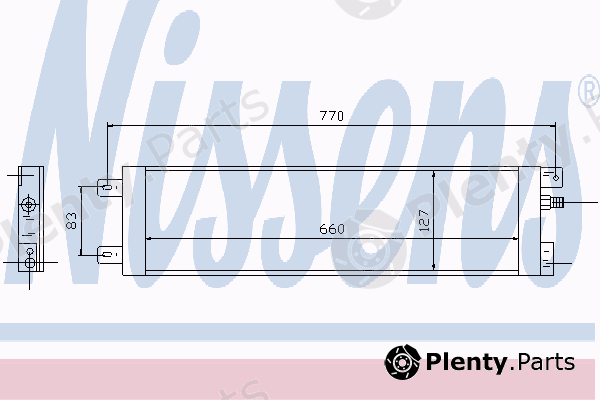  NISSENS part 94558 Condenser, air conditioning