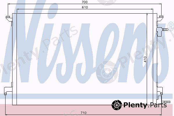  NISSENS part 94852 Condenser, air conditioning