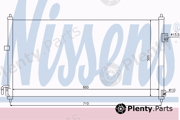  NISSENS part 94893 Condenser, air conditioning
