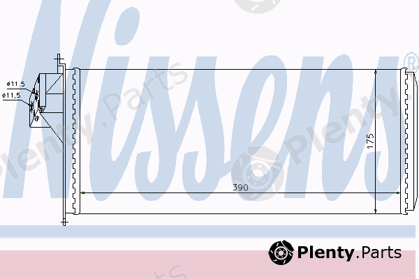  NISSENS part 71806 Heat Exchanger, interior heating