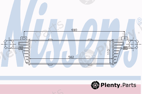  NISSENS part 96899 Intercooler, charger