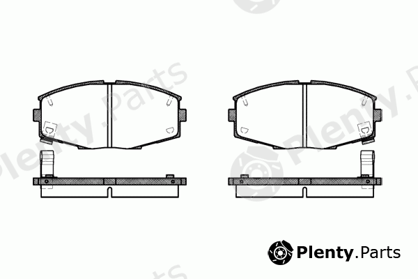  ROADHOUSE part 2225.04 (222504) Brake Pad Set, disc brake