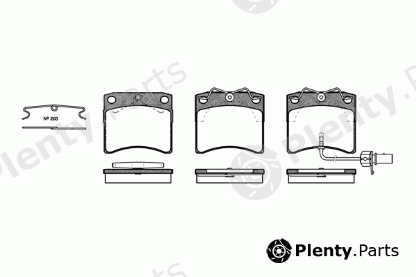  ROADHOUSE part 2385.11 (238511) Brake Pad Set, disc brake