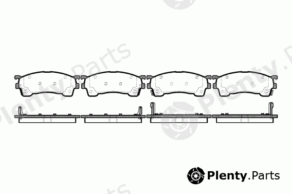  ROADHOUSE part 2415.04 (241504) Brake Pad Set, disc brake