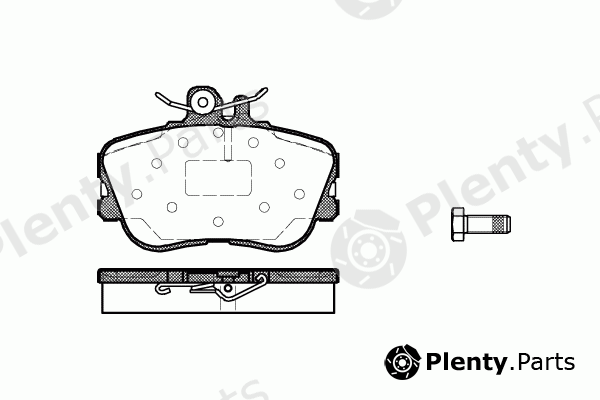  ROADHOUSE part 2445.00 (244500) Brake Pad Set, disc brake
