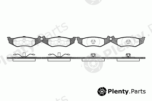  ROADHOUSE part 2493.00 (249300) Brake Pad Set, disc brake