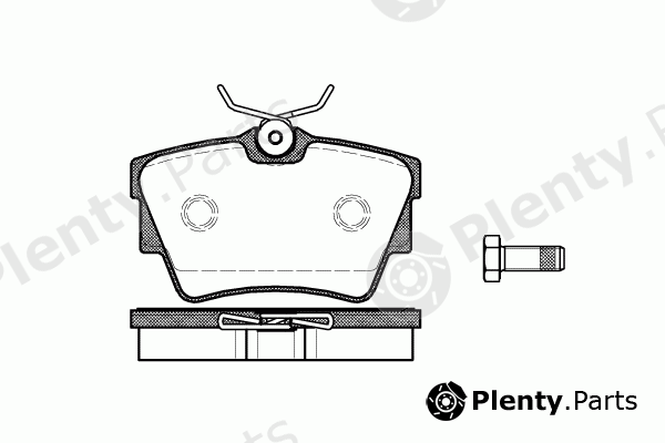  ROADHOUSE part 2591.10 (259110) Brake Pad Set, disc brake