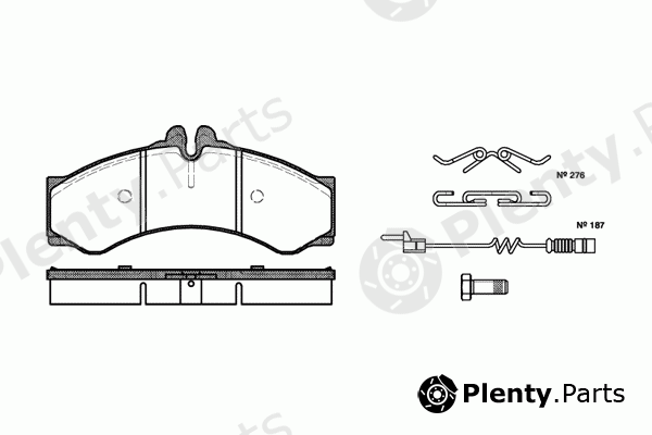  ROADHOUSE part 2614.02 (261402) Brake Pad Set, disc brake