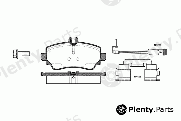  ROADHOUSE part 2650.22 (265022) Brake Pad Set, disc brake