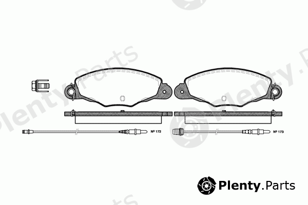  ROADHOUSE part 2659.04 (265904) Brake Pad Set, disc brake