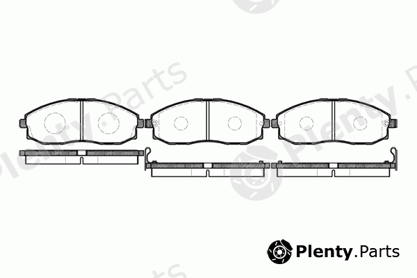  ROADHOUSE part 2703.02 (270302) Brake Pad Set, disc brake