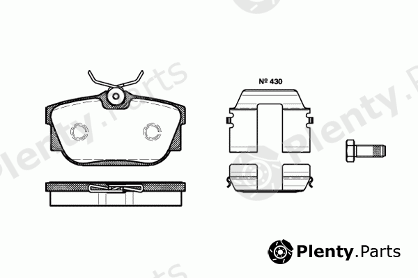  ROADHOUSE part 2767.10 (276710) Brake Pad Set, disc brake