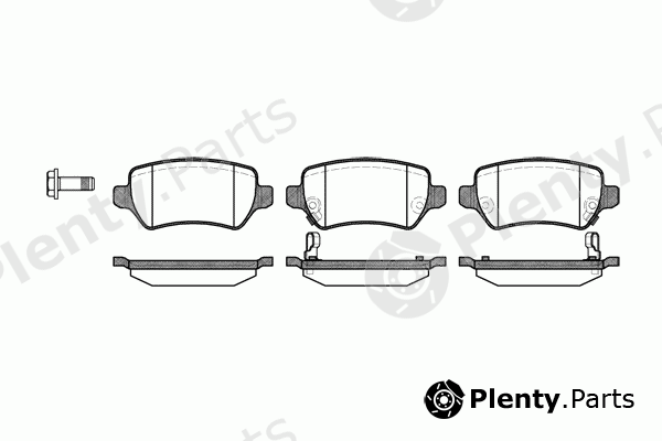  ROADHOUSE part 2957.02 (295702) Brake Pad Set, disc brake