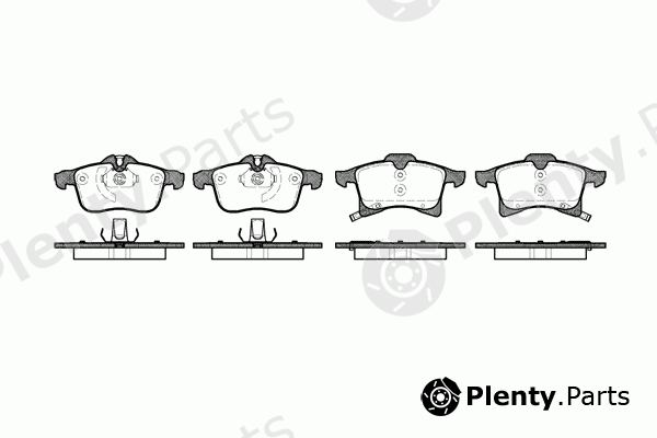  ROADHOUSE part 21036.02 (2103602) Brake Pad Set, disc brake