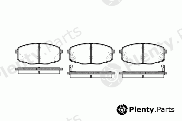  ROADHOUSE part 21038.02 (2103802) Brake Pad Set, disc brake
