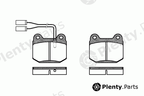  REMSA part 0014.01 (001401) Brake Pad Set, disc brake
