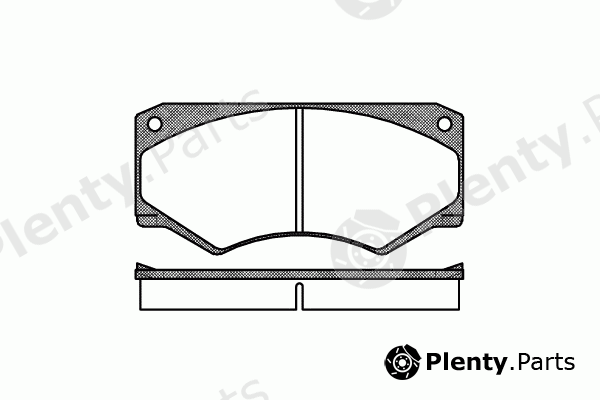  REMSA part 0047.00 (004700) Brake Pad Set, disc brake