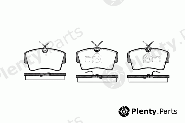  REMSA part 0173.00 (017300) Brake Pad Set, disc brake