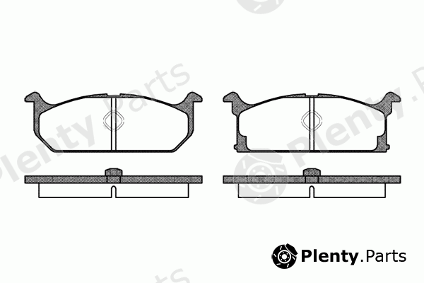  REMSA part 0194.00 (019400) Brake Pad Set, disc brake