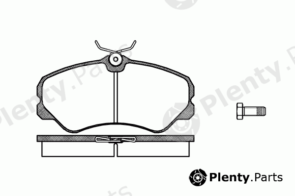  REMSA part 0261.00 (026100) Brake Pad Set, disc brake