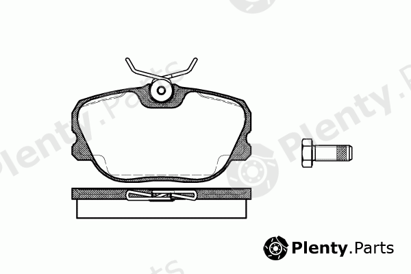  REMSA part 0280.00 (028000) Brake Pad Set, disc brake
