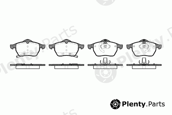  REMSA part 0390.32 (039032) Brake Pad Set, disc brake